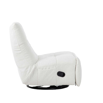 Relaxsessel – Stoff Pixie, Drehfunktion, Relaxmechanik, Naturfarben – Lazy | Starfurn