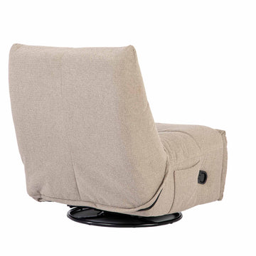 Relaxsessel – Stoffbezug, Taupe-Finish, Drehfunktion – Lazy | Starfurn