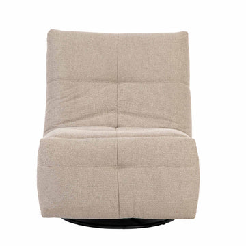 Relaxsessel – Stoffbezug, Taupe-Finish, Drehfunktion – Lazy | Starfurn