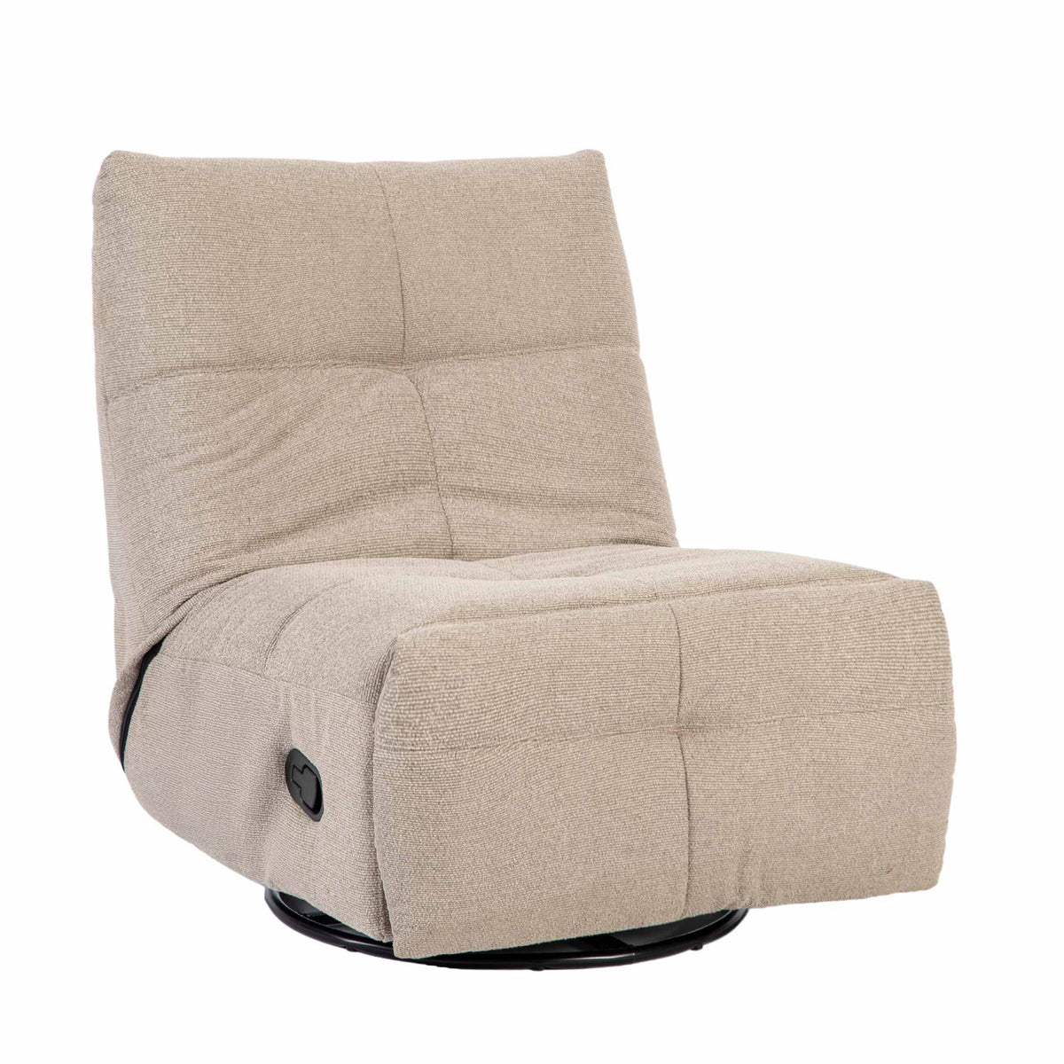 Recliner – Fabric Upholstery, Manual Reclining Function with Lever, Swivel & Gliding Mechanism – Lazy | Starfurn