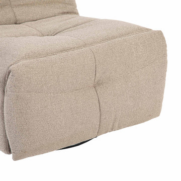 Relaxsessel – Stoffbezug, Taupe-Finish, Drehfunktion – Lazy | Starfurn