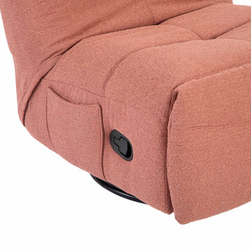Relaxsessel – Stoffbezug, Rosa Finish, Drehfunktion – Lazy | Starfurn