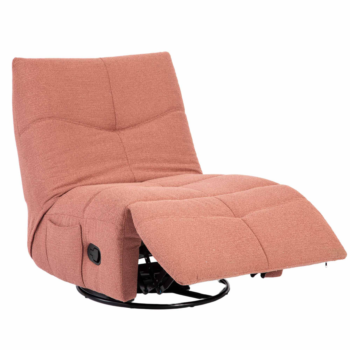 Relaxsessel – Stoffbezug, Rosa Finish, Drehfunktion – Lazy | Starfurn