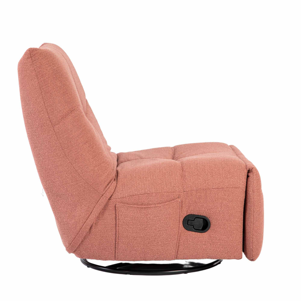 Relaxsessel – Stoffbezug, Rosa Finish, Drehfunktion – Lazy | Starfurn
