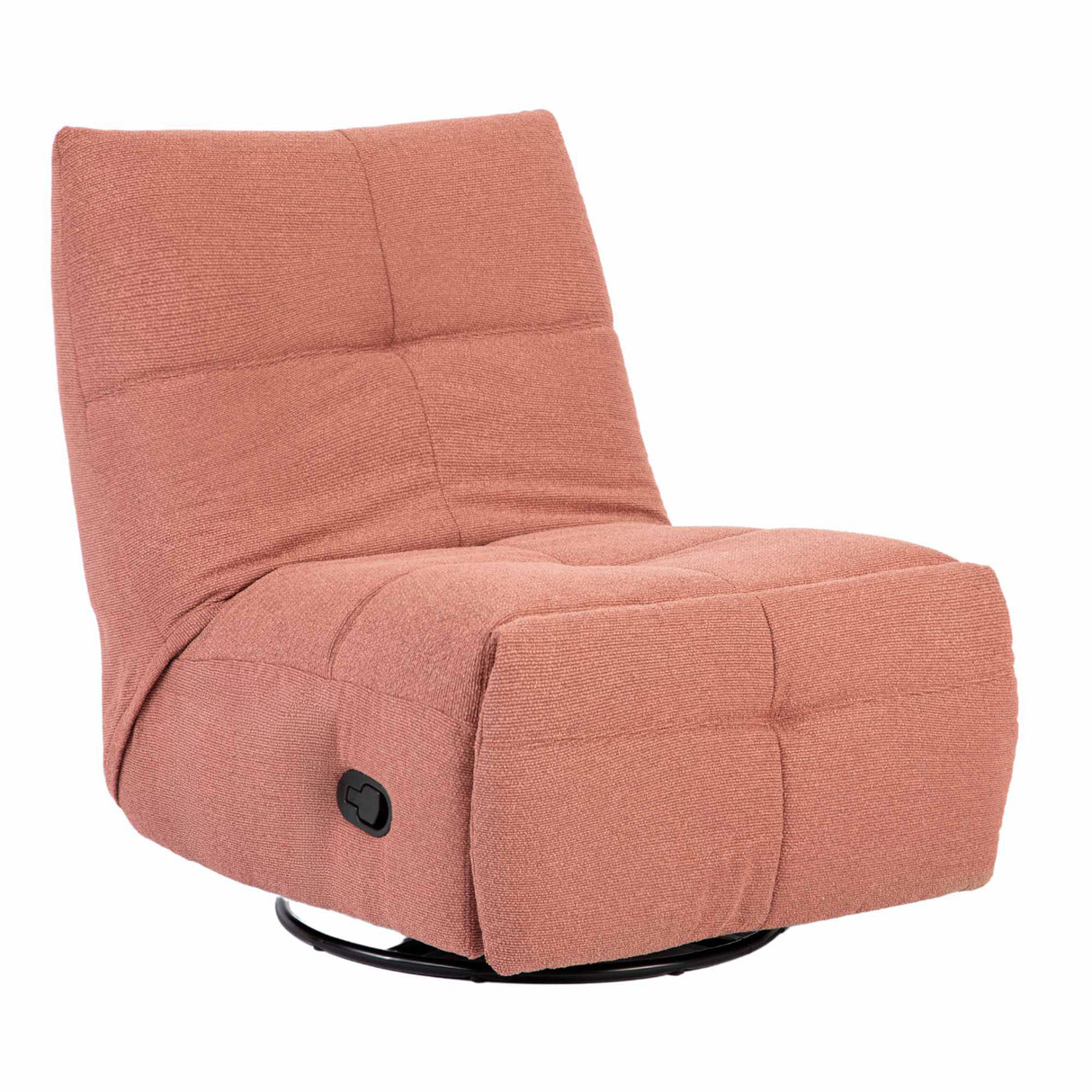 Relaxsessel – Stoffbezug, Rosa Finish, Drehfunktion – Lazy | Starfurn