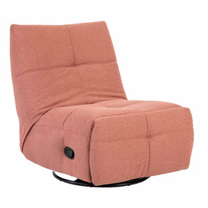 Relaxsessel – Stoffbezug, Rosa Finish, Drehfunktion – Lazy | Starfurn