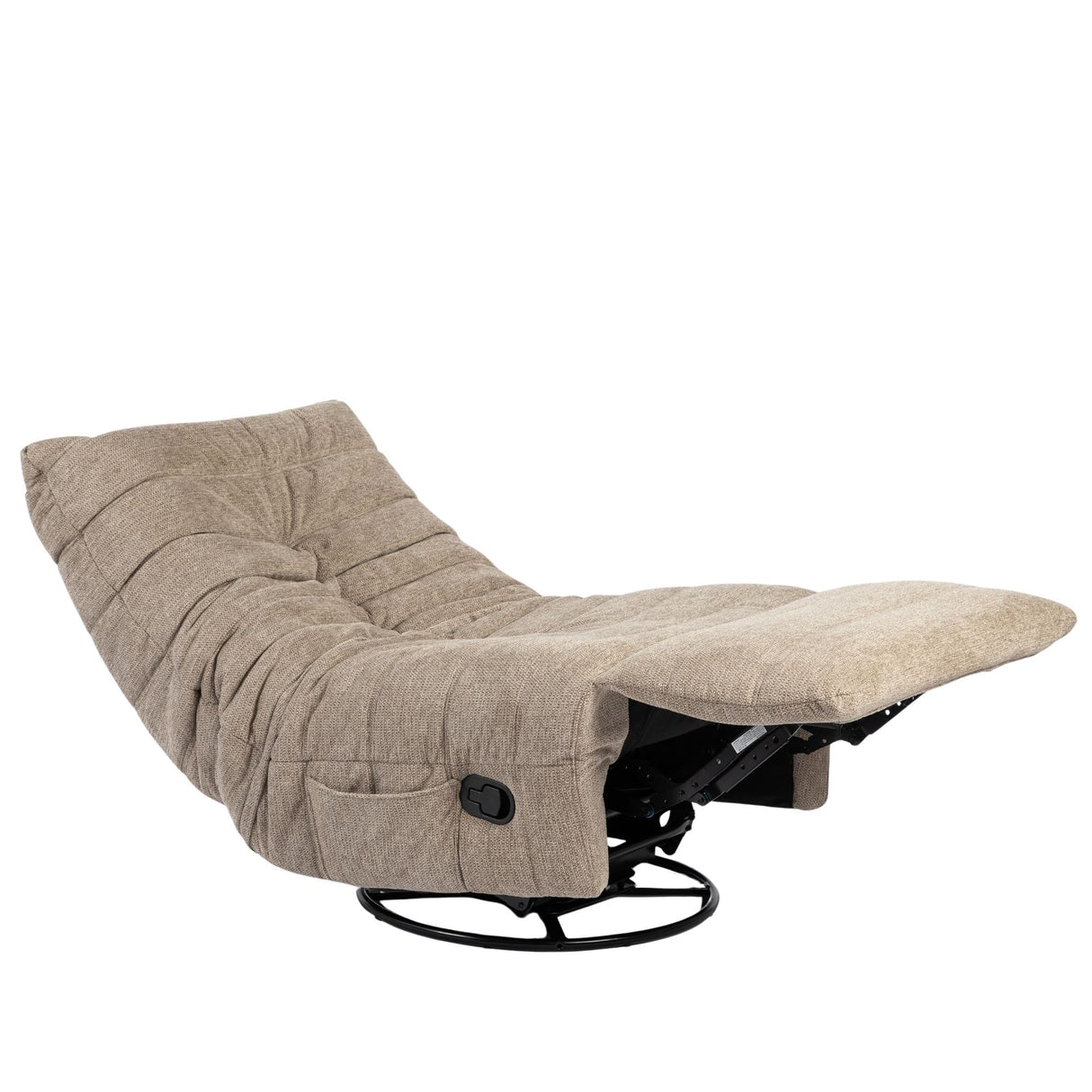 Relaxsessel – Stoffbezug Aragon, Drehfunktion, Relaxmechanik, Taupe Farbe – Zen | Starfurn