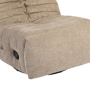 Relaxsessel – Stoffbezug Aragon, Drehfunktion, Relaxmechanik, Taupe Farbe – Zen | Starfurn