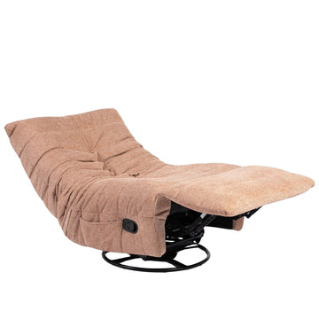 Relaxsessel – Plissierte Polsterung, Drehfunktion, Manuelle Verstellung – Zen | Starfurn