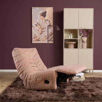 Relaxsessel – Plissierte Polsterung, Drehfunktion, Manuelle Verstellung – Zen | Starfurn