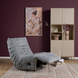Relax armchair with Aragon 90 cover, pleated upholstery and adjustable backrest with footrest – Zen | Starfurn