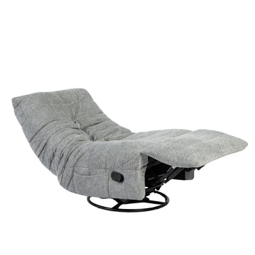 Relaxsessel mit Aragon 90 Bezug, Faltenpolsterung und verstellbarer Rückenlehne mit Fußstütze – Zen | Starfurn
