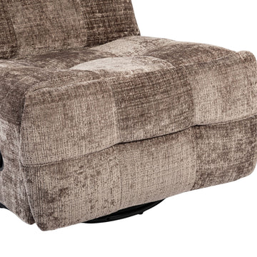 Relax Armchair – Swivel Function, Manual Adjustment via Lever, Square Stitching – Chill | Starfurn