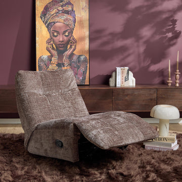 Relax Armchair – Swivel Function, Manual Adjustment via Lever, Square Stitching – Chill | Starfurn