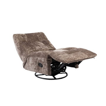 Relaxsessel - Lehmbraun, Drehbar, Quadratische Steppnähte – Chill | Starfurn