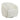 Armchair – Off-white upholstery, swivel function, rounded shapes – Yara | Starfurn