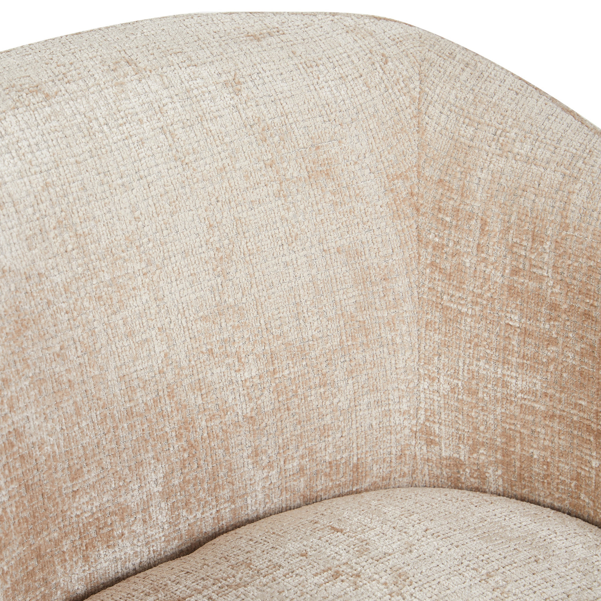 Sessel – Beigebezug, Drehfunktion, Rundformen - Yara | Starfurn