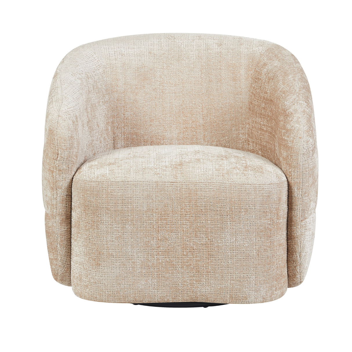 Sessel – Beigebezug, Drehfunktion, Rundformen - Yara | Starfurn