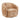 Armchair – Swivel Function, Round Shape, Cinnamon Brown – Yara | Starfurn