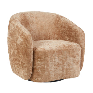 Sessel – Drehfunktion, Rundform, Zimtbraun – Yara | Starfurn