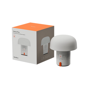 Lautsprecherleuchte mit pilzförmigem Design, dimmbarem LED-Licht und Ladestation – Sensa PLAY | Kooduu