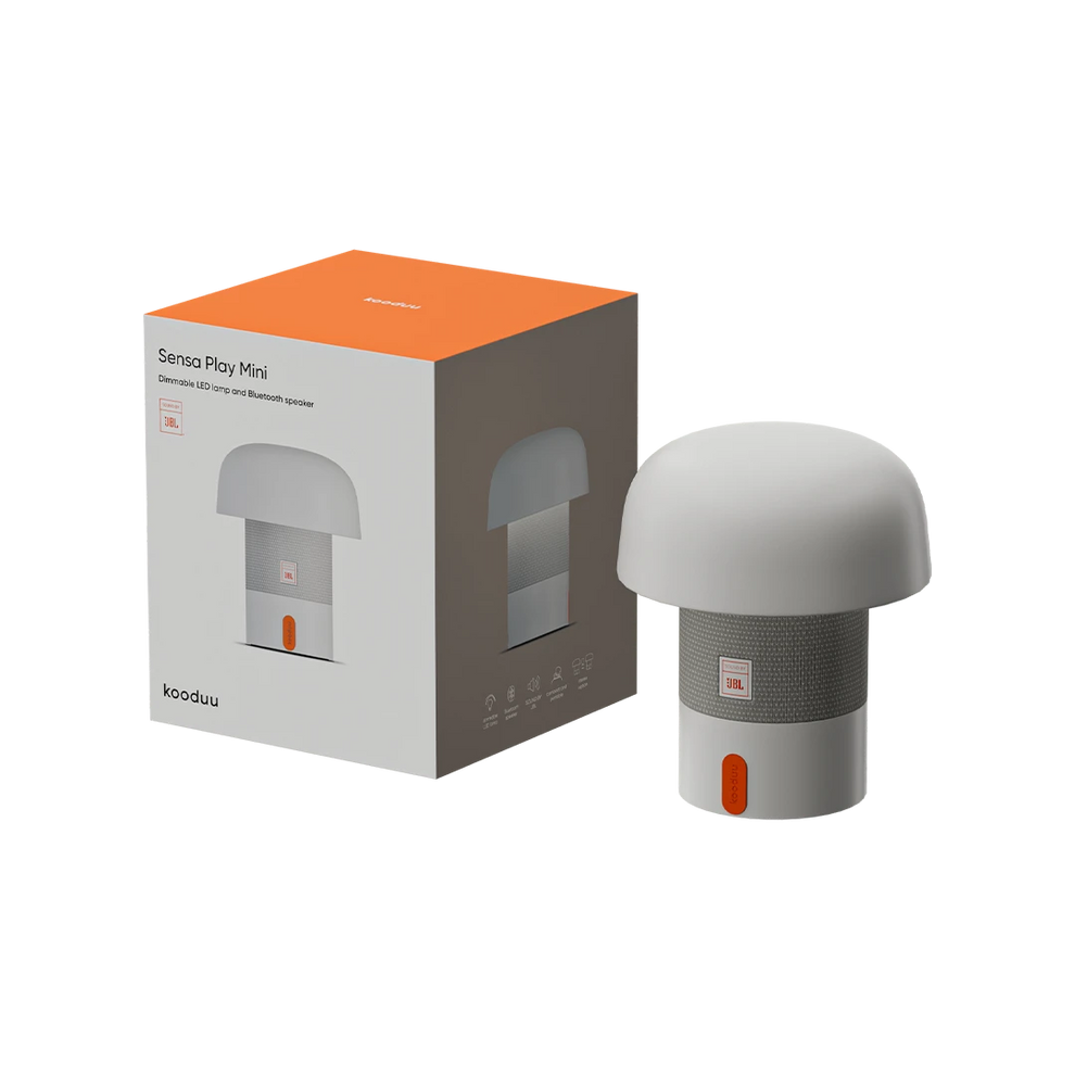 Speaker Lamp with Portable Design, Dimmable LED Light and Plastic Housing – Sensa PLAY Mini | Kooduu