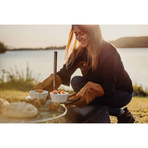 Grill Table - Stainless Steel Height-Adjustable Swiveling | höfats