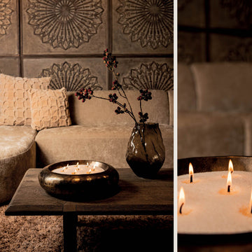 Candle Balls made of high-quality wax in warm grey, 500g – Pearl | PTMD