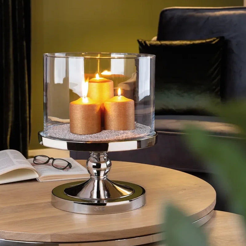 Windlicht – Mundgeblasenes Glas, Zylindrische Form, Zeitloses Design - Lamonte | Fink Living