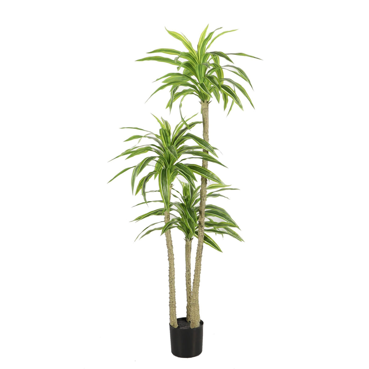 Kunstpflanze – Kunststoffmaterial, Natürliches Design, Robuste Stämme - Yucca | NeverLeafs