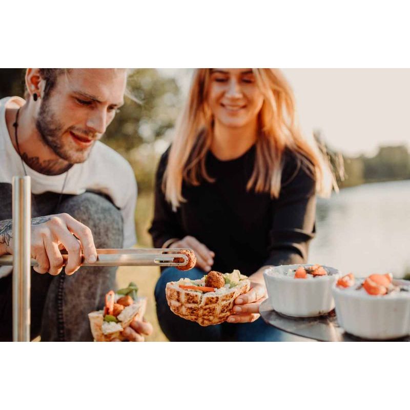Grill Tongs - Stainless Steel Silver Ergonomic | höfats