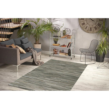 Teppich – Filigrane Patchworkoptik, Natürlicher Materialmix, Zeitlose Wohnästhetik, Flachflor - Wild 8023 | Kayoom