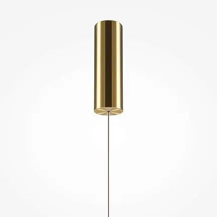 Pendant Lamp Golden Finish Dome Shade & Integrated LED – Golden Cage | Maytoni