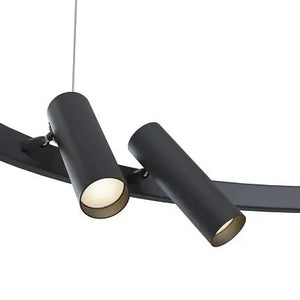 Pendant light with adjustable six-spot metal-acrylic LED design – Satellite | Maytoni