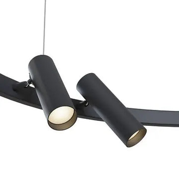 Pendant light with adjustable six-spot metal-acrylic LED design – Satellite | Maytoni