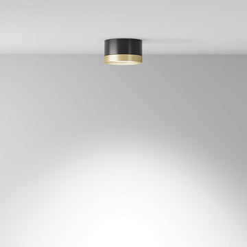 Deckenleuchte Schwarzes Aluminium mit goldener Zierleiste GX53‑Sockel 12W – Hoop | Maytoni - Esszett Luxury | Stilvolles Wohnen mit Charakter