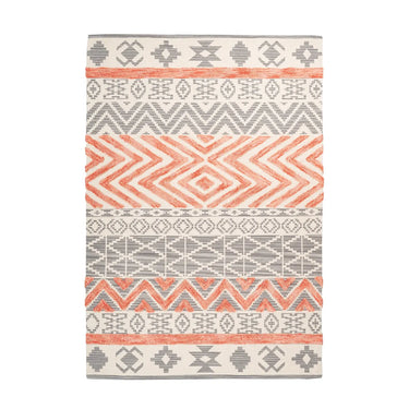 Rug Flatweave Ethnic Cotton Cream/Beige – Ethnie 125 | Kayoom
