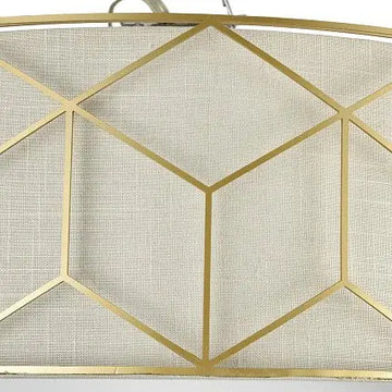 Ceiling Lamp Gold Linen Lampshade 5× E27 – Messina | Maytoni