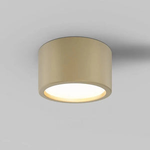 Deckenleuchte – Mattgoldenes Aluminium, IP44 Schutz, Warmweiß, Ø17,6 cm - Hydra | Maytoni