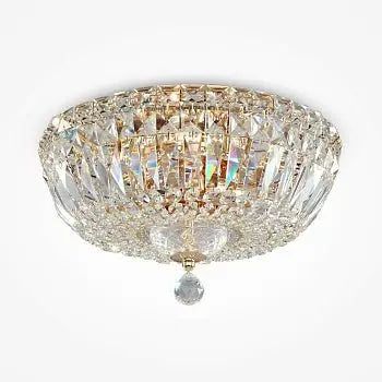 Deckenleuchte – Goldenes Metall, Kristallbehang, 3-flammig - Basfor | Maytoni
