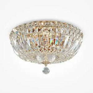 Deckenleuchte – Goldenes Metall, Kristallbehang, 3-flammig - Basfor | Maytoni