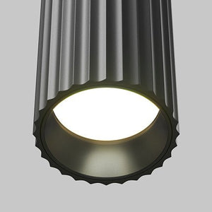 Pendelleuchte Schwarzes Aluminiumgehäuse mit Textur, modernes Design und GU10 - Fassung – Calipso | Maytoni - Esszett Luxury | Stilvolles Wohnen mit Charakter