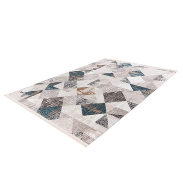 Teppich Kurzflor Vintage-Design Baumwollrücken Polypropylen/Polyester-Mix – Akropolis 225 | Kayoom
