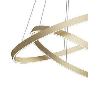 Pendelleuchte – Messingfarbenes Aluminium, 88W Leistung, Neutralweiß, Ø80 cm - Rim | Maytoni