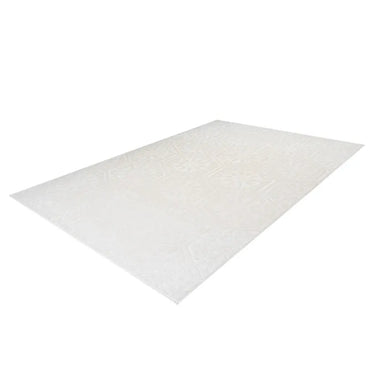 Teppich – Hexagon Muster, Geprägte Oberfläche, Weiße Farbgebung, 80 x 150 cm - Monroe 225 | Kayoom