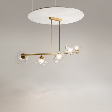 Pendelleuchte Moderner Messing - Metall - und Gussglas - Akzent 5 - flammig – Miracle | Maytoni - Esszett Luxury | Stilvolles Wohnen mit Charakter