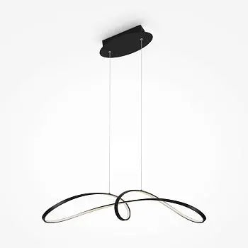 Pendant Lamp Black Rectangular Frame with Crystal Diffusers and LED – MOD156PL-L52B4K | Maytoni