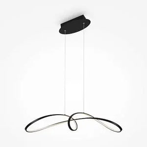 Pendant Lamp Black Rectangular Frame with Crystal Diffusers and LED – MOD156PL-L52B4K | Maytoni