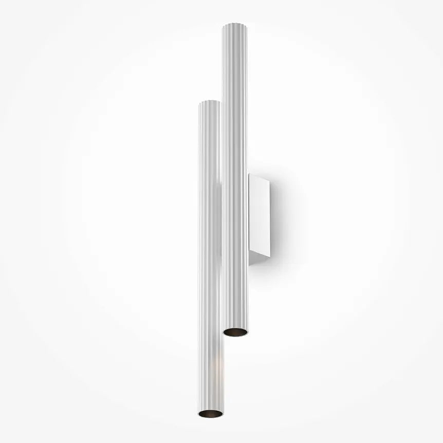 Wandleuchte – Weißes Alu, Warmweißes Licht, 40 cm Höhe - Calipso | Maytoni