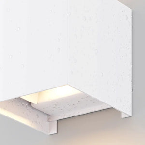 Façade lighting White metal cube LED 6W 3000K IP54 – Fulton | Maytoni